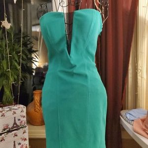 Dress Teal body con styled mini size sm. N.w.y.
